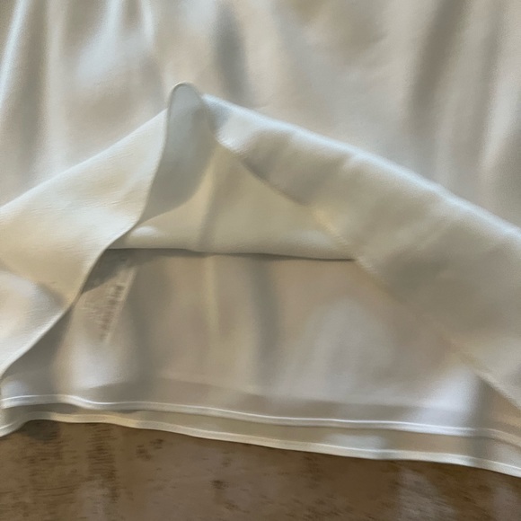 White satin open back halter dress - Picture 11 of 16